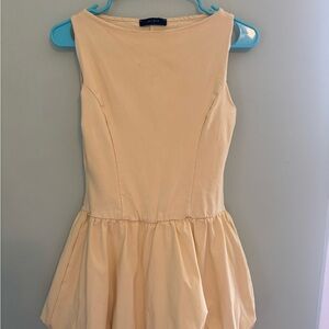 Butter yellow bubble dress. Size M